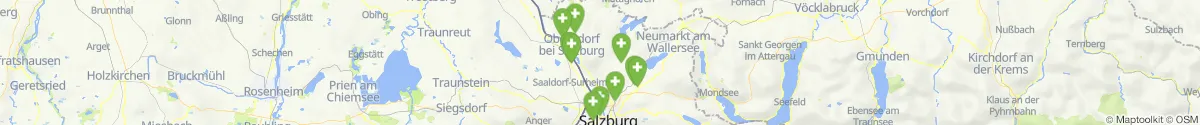 Kartenansicht für Apotheken-Notdienste in der Nähe von Bürmoos (Salzburg-Umgebung, Salzburg)